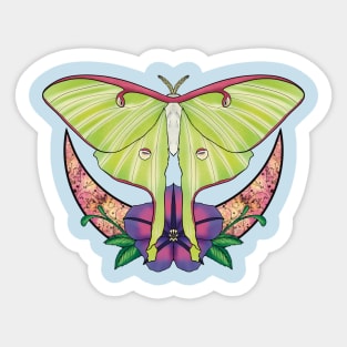 Luna Moth Sticker